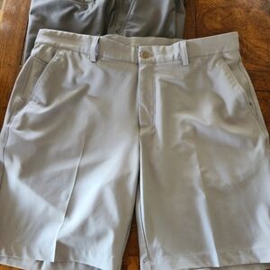 Greg Norman Gray Golf Shorts (Size 36)